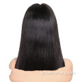 peruca sintética preta curta bob renda frontal peruca sintética Black Womer Wig sintético